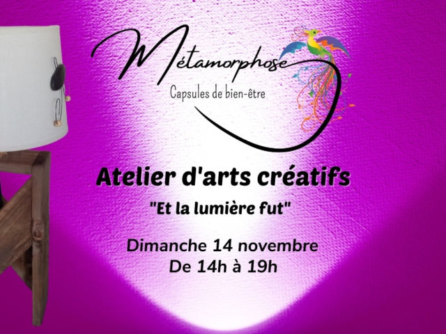 Atelier d'arts créatifs - 14 novembre - Carole Guillot-Merle Lailly-en-Val