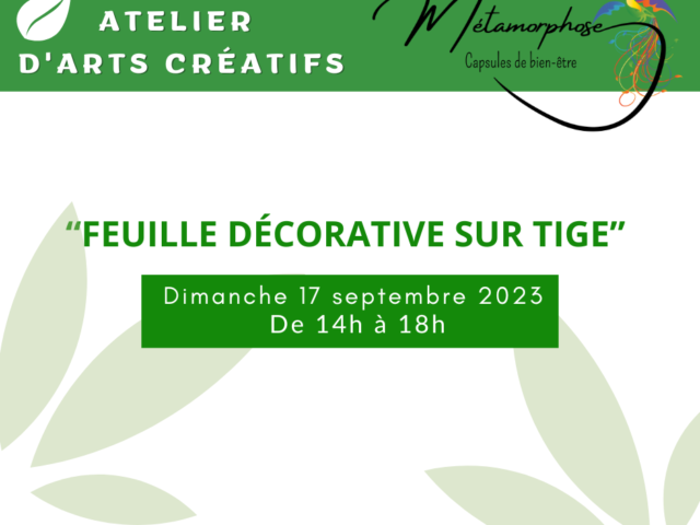 Atelier Arts Créatifs - Carole Guillot Merle - Septembre 2023
